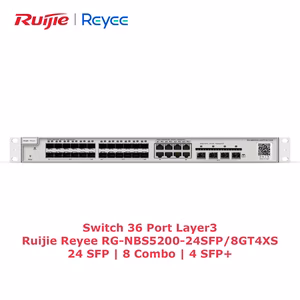 Switch Ruijie Reyee RG-NBS5200-24SFP/8GT4XS | 36 Port Layer 3 | 24 Cổng SFP, 8 Cổng RJ45, 4 Cổng SFP+