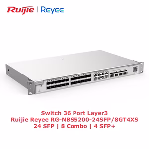 Switch Ruijie Reyee RG-NBS5200-24SFP/8GT4XS | 36 Port Layer 3 | 24 Cổng SFP, 8 Cổng RJ45, 4 Cổng SFP+