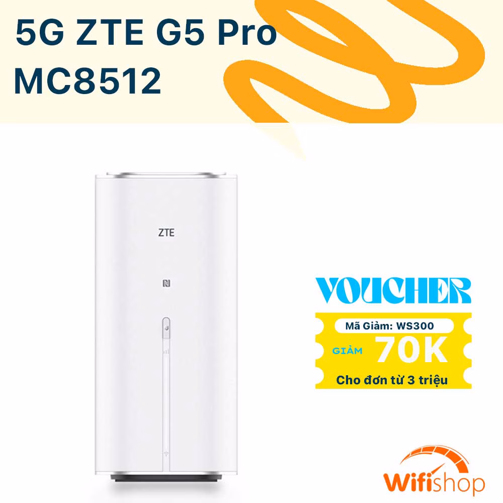 Bộ Phát Wifi 5G ZTE MC8512 G5 Pro Wifi 7 tốc độ 7200Mbps