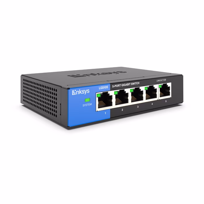 Switch Linksys LGS105 5-Port 1Gbps Vỏ Thép