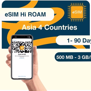 eSIM du lịch 4 Nước Đông Nam Á - Vào được TikTok