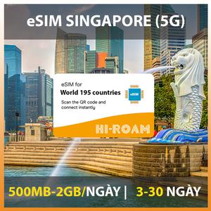 eSIM du lịch Singapore - Gói theo ngày