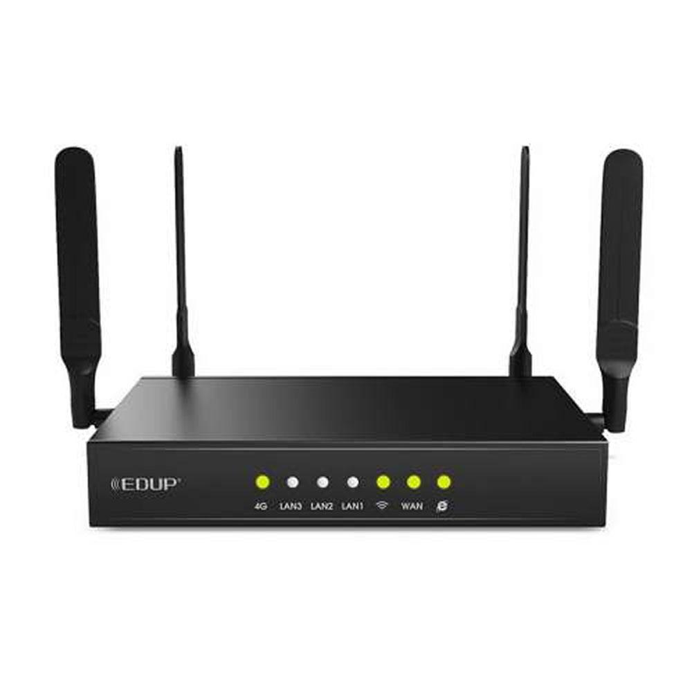 Bộ phát Wifi 4G Công nghiệp Edup AZ803 tốc độ 300Mbps, 1 cổng LAN 4 cổng WAN