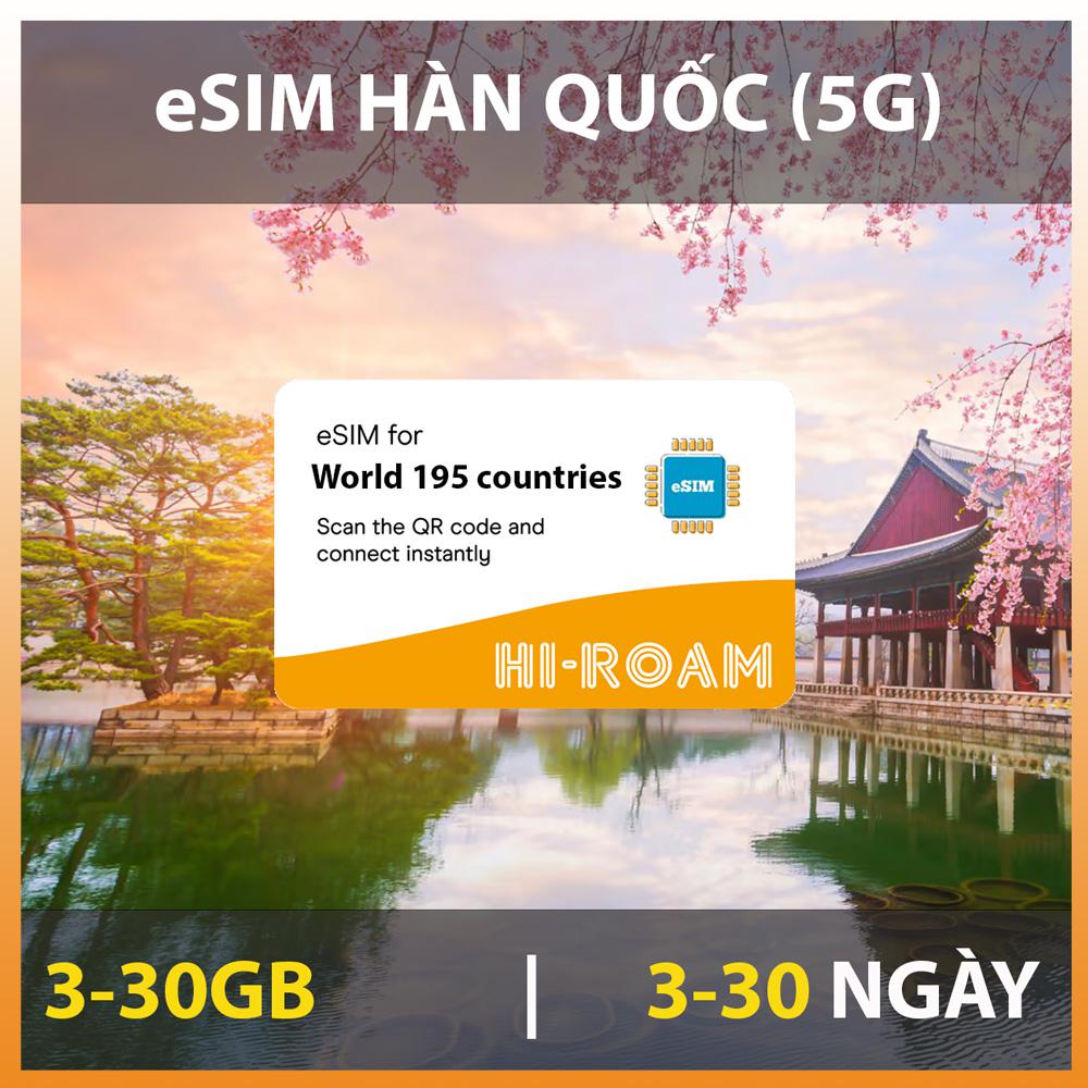 eSIM du lịch Hàn Quốc