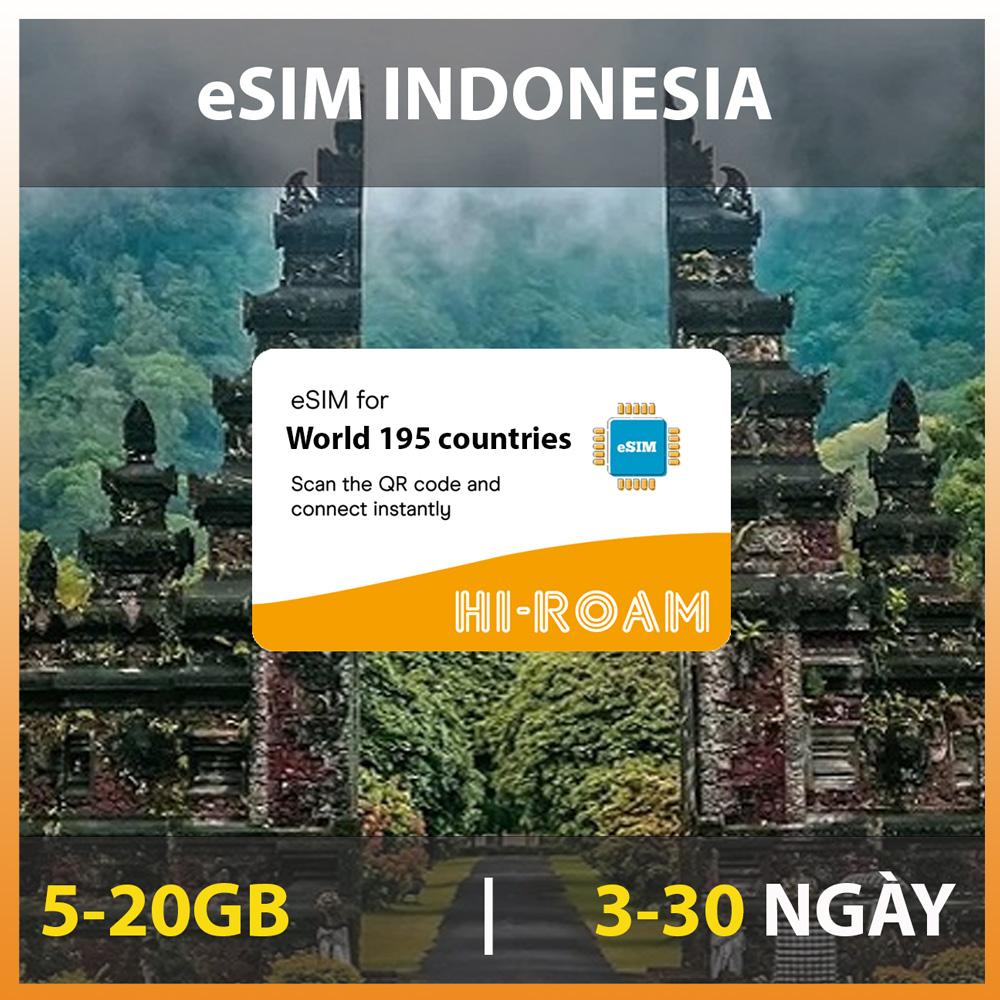 eSIM du lịch Indonesia - Gói Cố Định