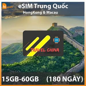 eSIM Trung Quốc, HongKong & Macao