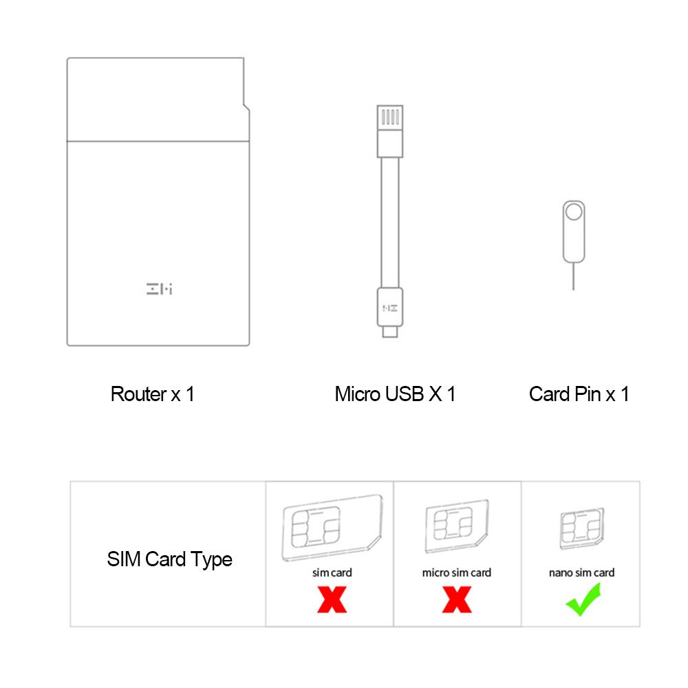 Bộ Định Tuyến Wifi 4G Không Dây Xiaomi Zmi Mf885 Xám Đậm (1000Mah)