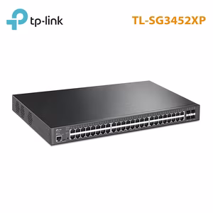 Switch Managed L2+ JetStream TP-Link TL-SG3452XP | 48 Port PoE+ | 4 Port SFP+ | 500W
