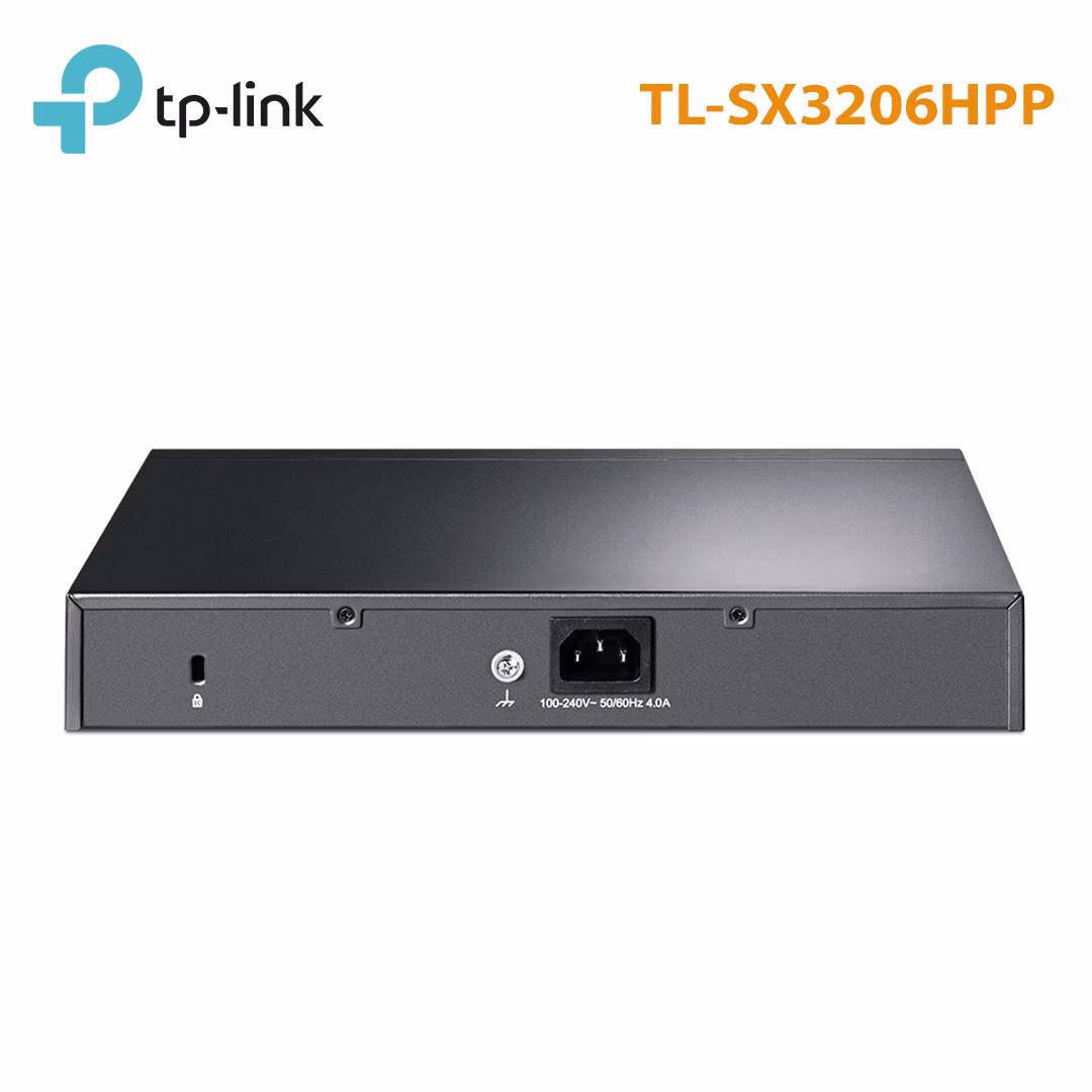 Switch Managed L2+ JetStream TP-Link TL-SX3206HPP | 4 Cổng PoE++ 10G RJ45, 2 Cổng SFP+, Công Suất 200W
