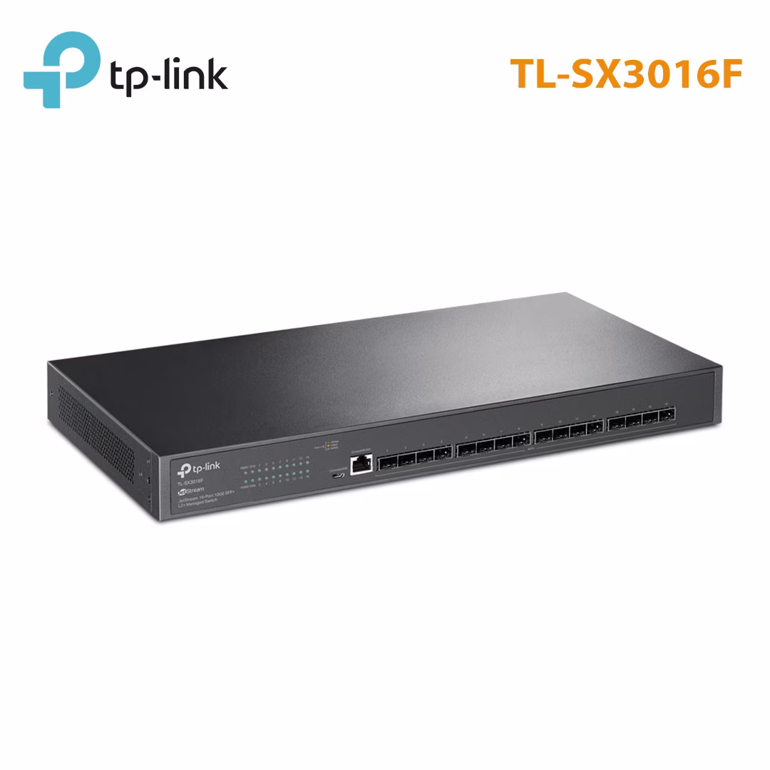 Switch Managed L2+ JetStream TP-Link TL-SX3016F | 16 Cổng SFP+ 10G Hiệu Suất Cao