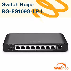 Switch PoE 8 Cổng Ruijie RG-ES109G-LP-L | Tốc Độ 18Gbps | Công Suất 92W