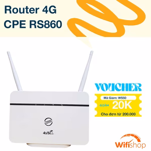 Bộ Phát Wifi 3G/4G CPE RS860, Tốc độ150Mbps – Kết nối 10 user - Hỗ trợ 1 cổng LAN/WAN