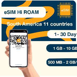 eSIM 10 Nước Nam Mỹ - Gói theo ngày