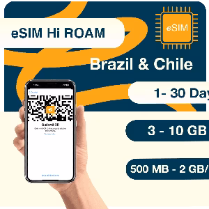 eSIM 4G Brazil Chile
