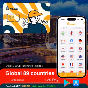 Sim du lịch 89 Nước