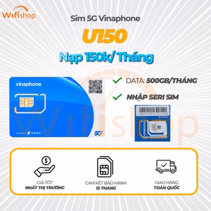 Link Nạp tiền Vinaphone U150 500GB/tháng mỗi tháng 150K)