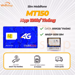 Link Nạp tiền Mobifone MDT150 500GB/tháng mỗi tháng 120K