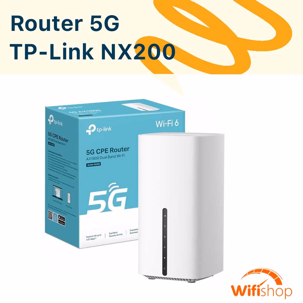 Bộ Phát Wifi 5G TPLink Archer NX200 AX1800 WiFi Gigabit Băng Tần Kép
