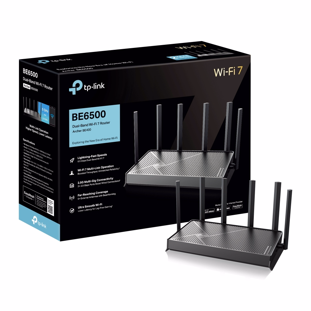 Bộ Phát WiFi 7 BE6500 Tốc Độ Cao TPLink Archer BE400