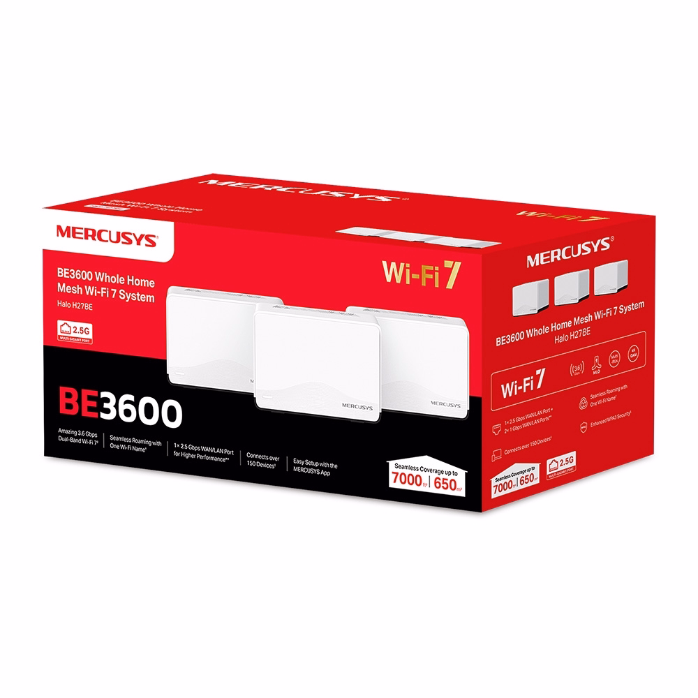 Mesh Wifi 7 BE3600 Mercusys Halo H27BE