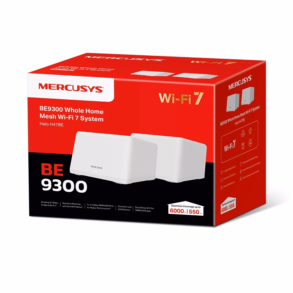 Mesh Wifi 7 BE9300 Mercusys Halo H47BE