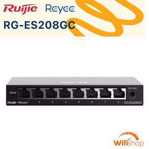 giuSwitch Ruijie Reyee RG-ES208GC 8 Cổng Gigabit Smart Cloud Managed