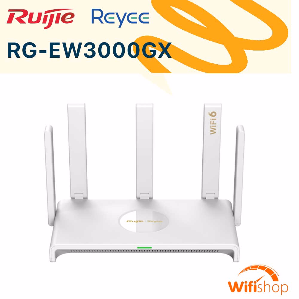 Bộ Phát WiFi 6 Ruijie Reyee RG-EW3000GX - Chuẩn AX3000