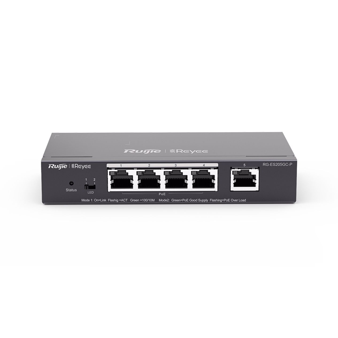Switch Ruijie Reyee RG-ES205GC-P 5 Cổng POE Gigabit Smart Cloud Managed