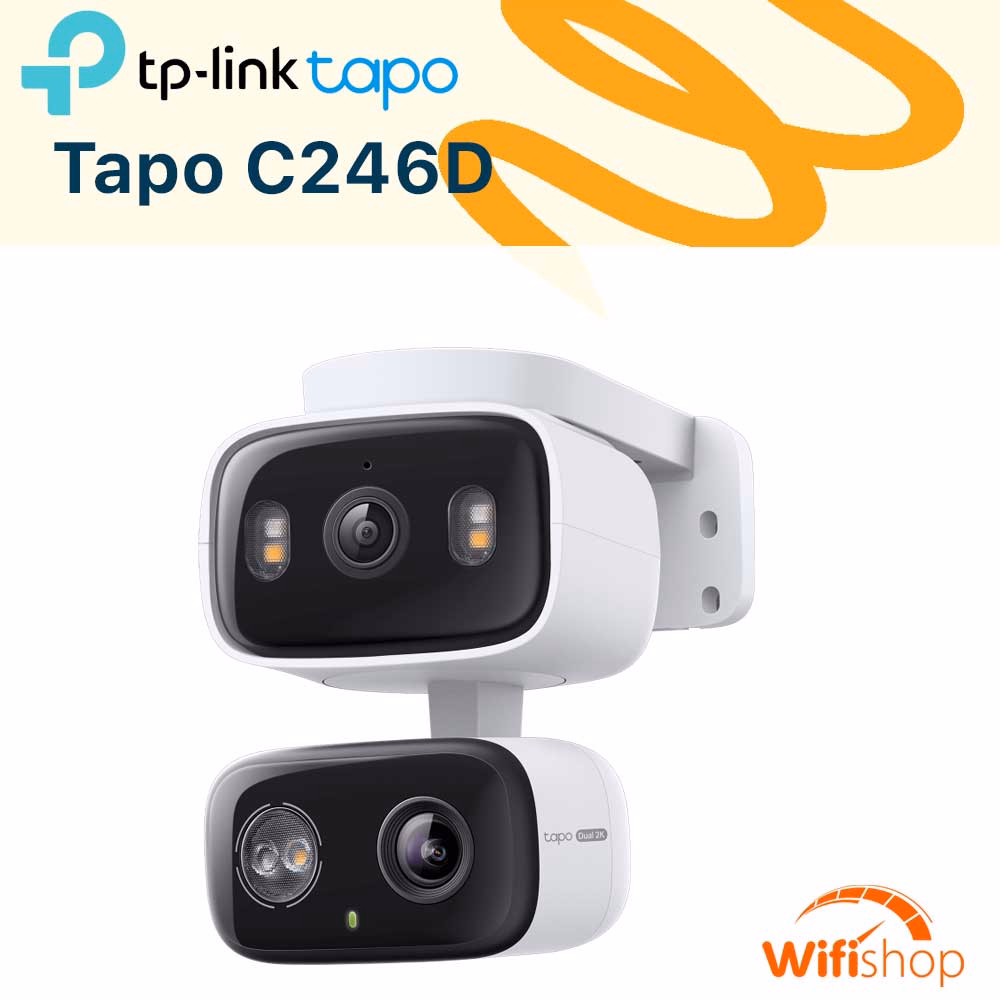 Camera WiFi Trong Nhà & Ngoài Trời - TP-Link Tapo C246D (3MP) 2K (2304×1296) & 2K (2304×1296)