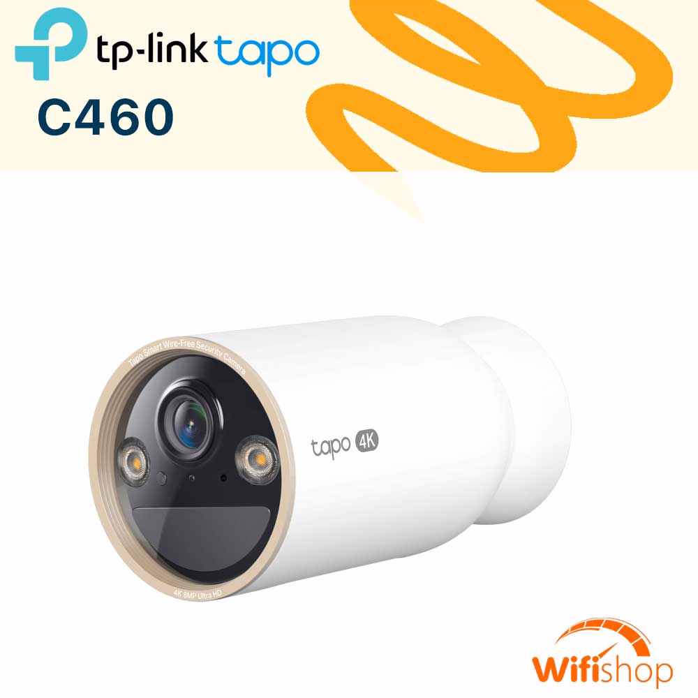 Camera WiFi Dùng Pin - TP-Link Tapo C460 (8.3MP) 4K UHD (3840x2160)
