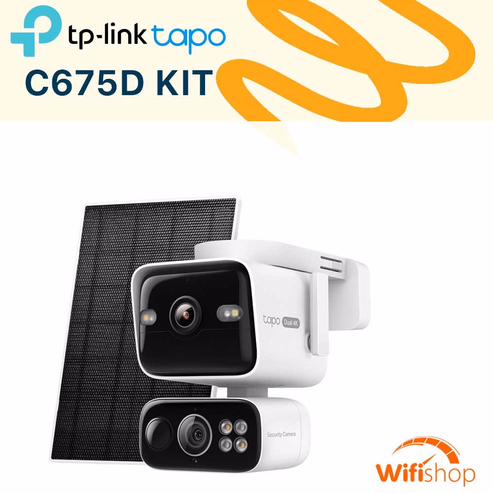 Camera Năng Lượng Mặt Trời - TP-Link Tapo C675D KIT (8.3MP) 4K (3840×2160) & 4K (3840×2160)