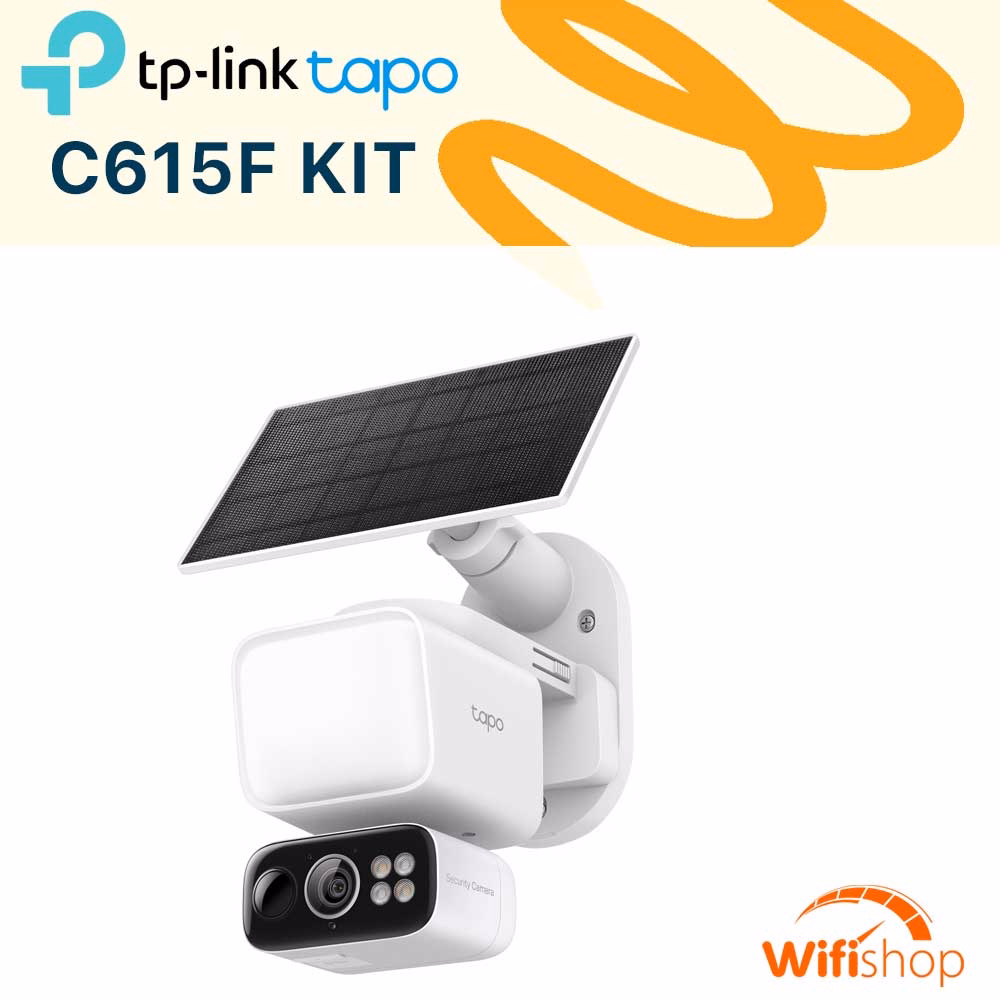 Camera Năng Lượng Mặt Trời - TP-Link Tapo C615F KIT (3MP) 2K (2304×1296)