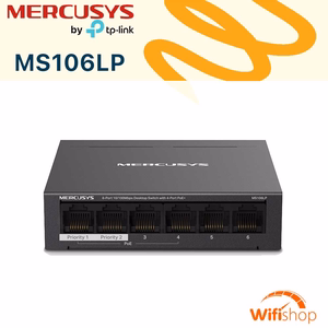 Switch Mercusys MS106LP 6 Cổng + 4 Cổng POE