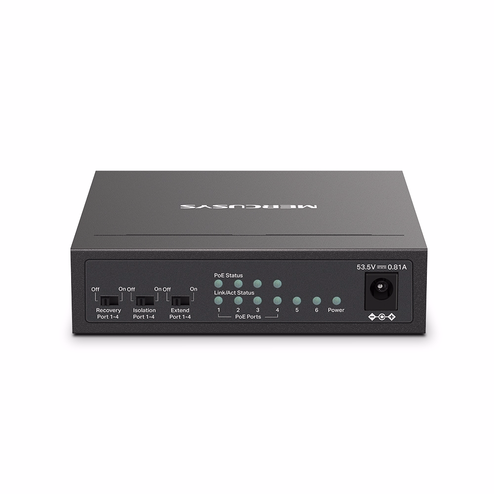 Switch Mercusys MS106LP 6 Cổng + 4 Cổng POE