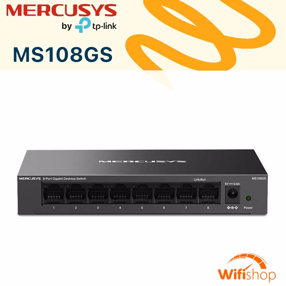 Switch Mercusys MS108GS 8 Cổng 1Gbps