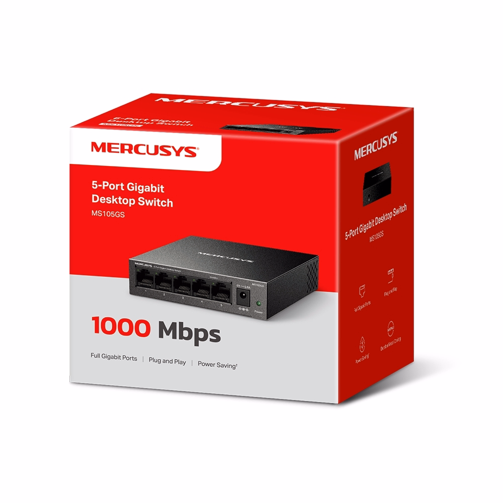 Switch Mercusys MS105GS 5 Cổng 1Gbps