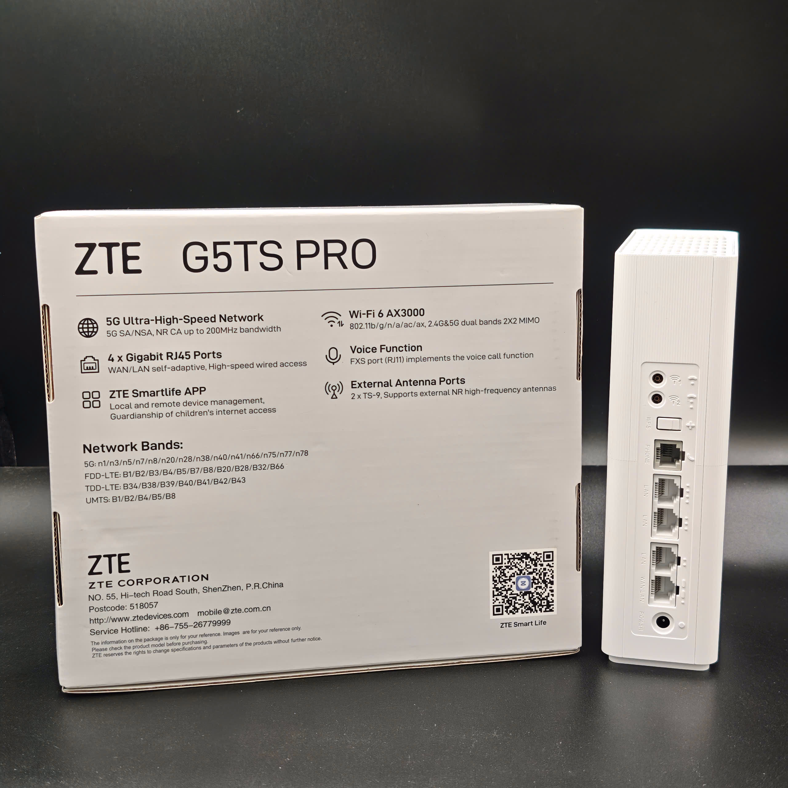 ZTE G5TS Pro 5G CPE WiFi 6 AX3000 – Router 5G MC8500