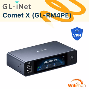 Thiết bị điều khiển từ xa kết nối 4 cổng POE GL.iNet Comet X (GL-RM4PE)