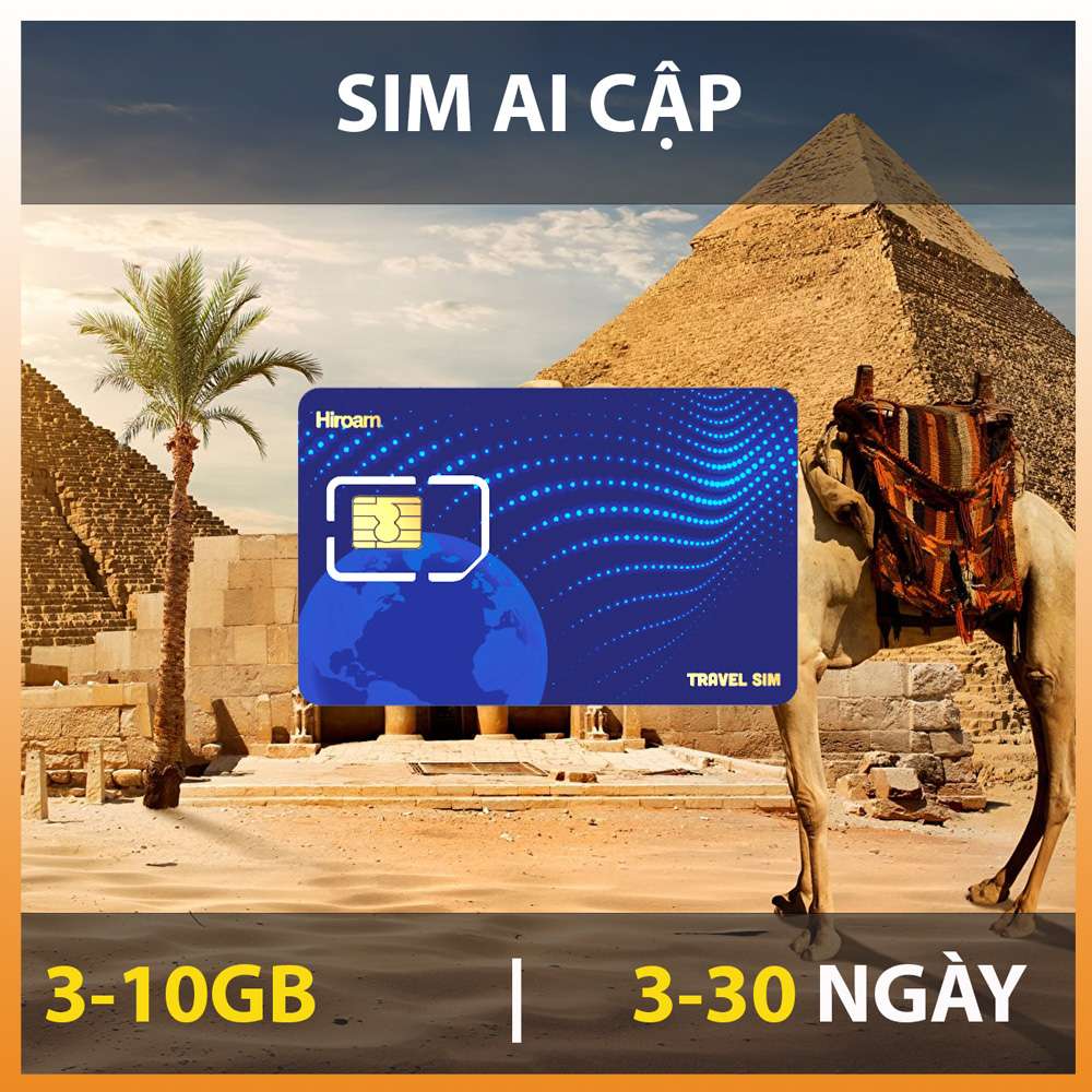 Sim 4G du lịch Ai Cập