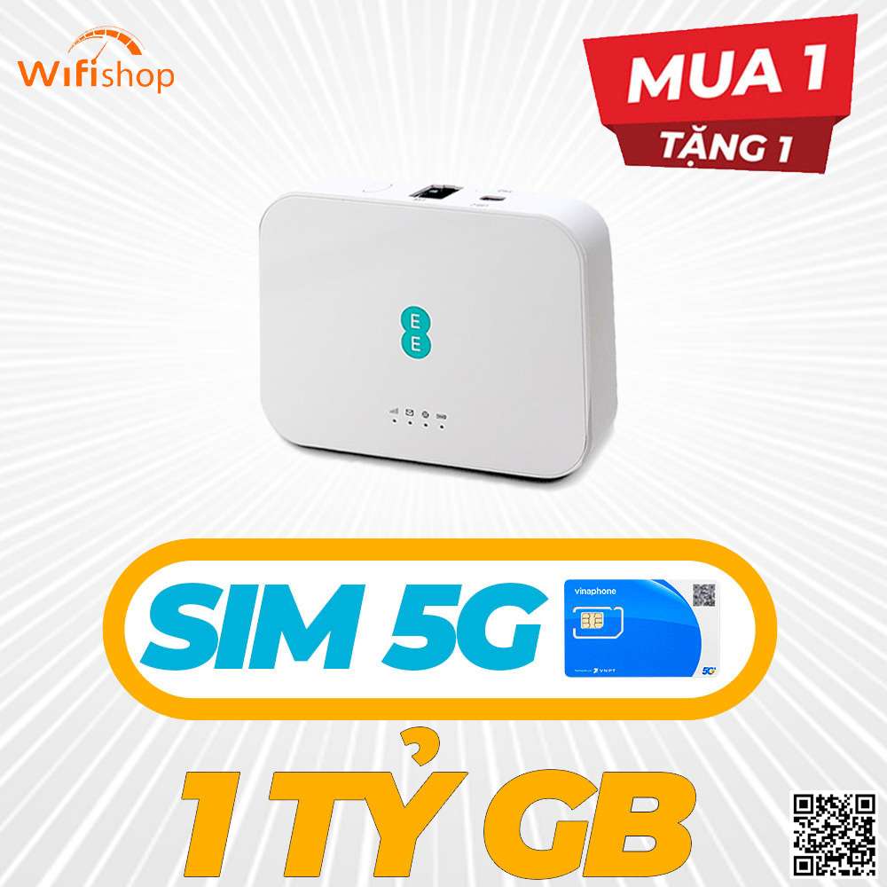 Bộ Phát Wifi 5G Alcatel EE5G QTAD52E Tốc độ 5G 2.33Gbps