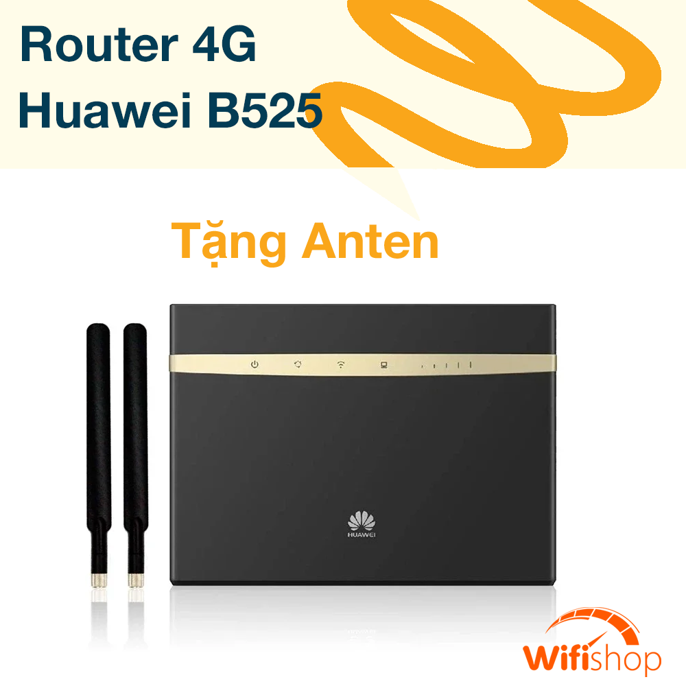 Bộ Phát Wifi Huawei B525, AC1600 tốc độ lên tới 300Mbps, kết nối 64 thiết bị