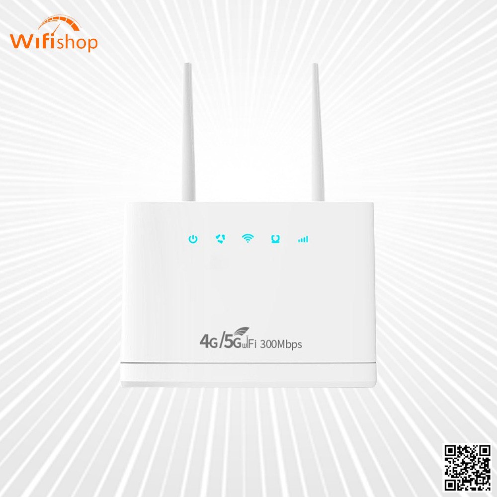 Bộ Phát Wifi 4G CPE R311 Pro, Tốc độ 300Mbps, 3 cổng LAN, 32 thiết bị kết nối