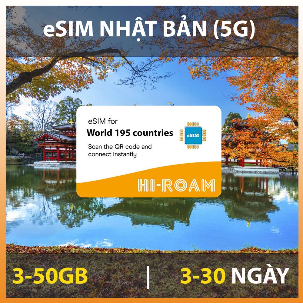eSIM 5G du lịch Nhật Bản