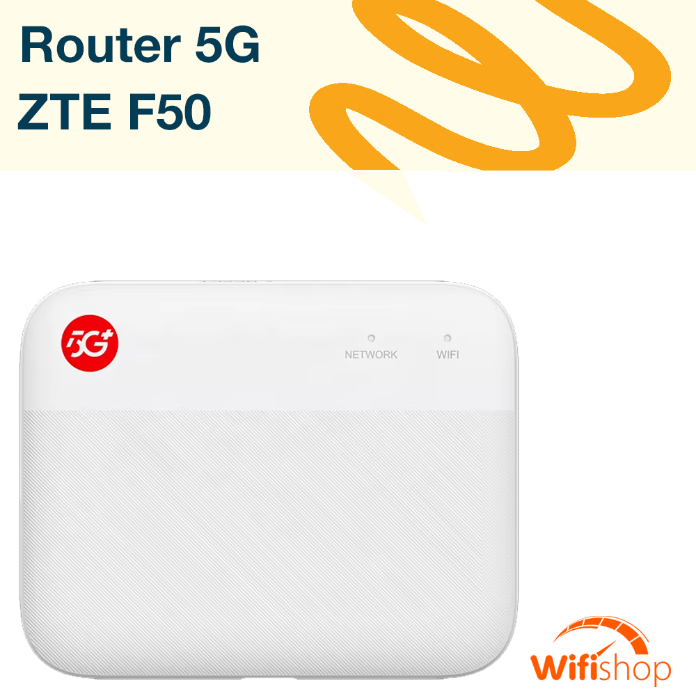 Bộ Phát Wifi 5G ZTE F50 tốc độ 1.6Gbps, Kết nối 10 thiết bị