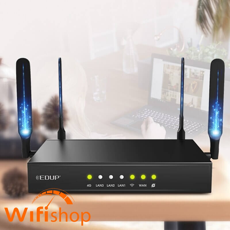 Bộ phát Wifi 4G công nghiệp Edup AZ800 Wifi Router 300Mbps