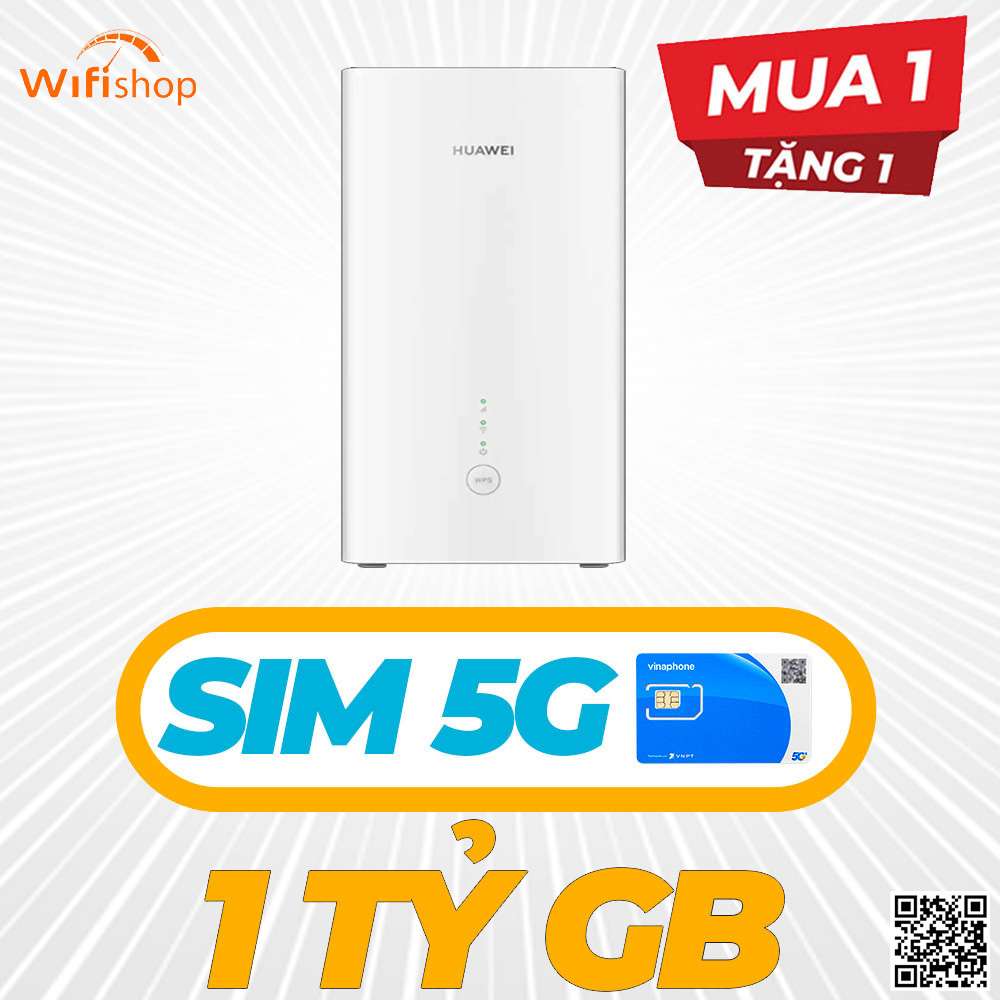 Bộ phát Wifi 4G Huawei B628, LTE CAT12, băng tần kép, 600Mps, kết nối 64 Users