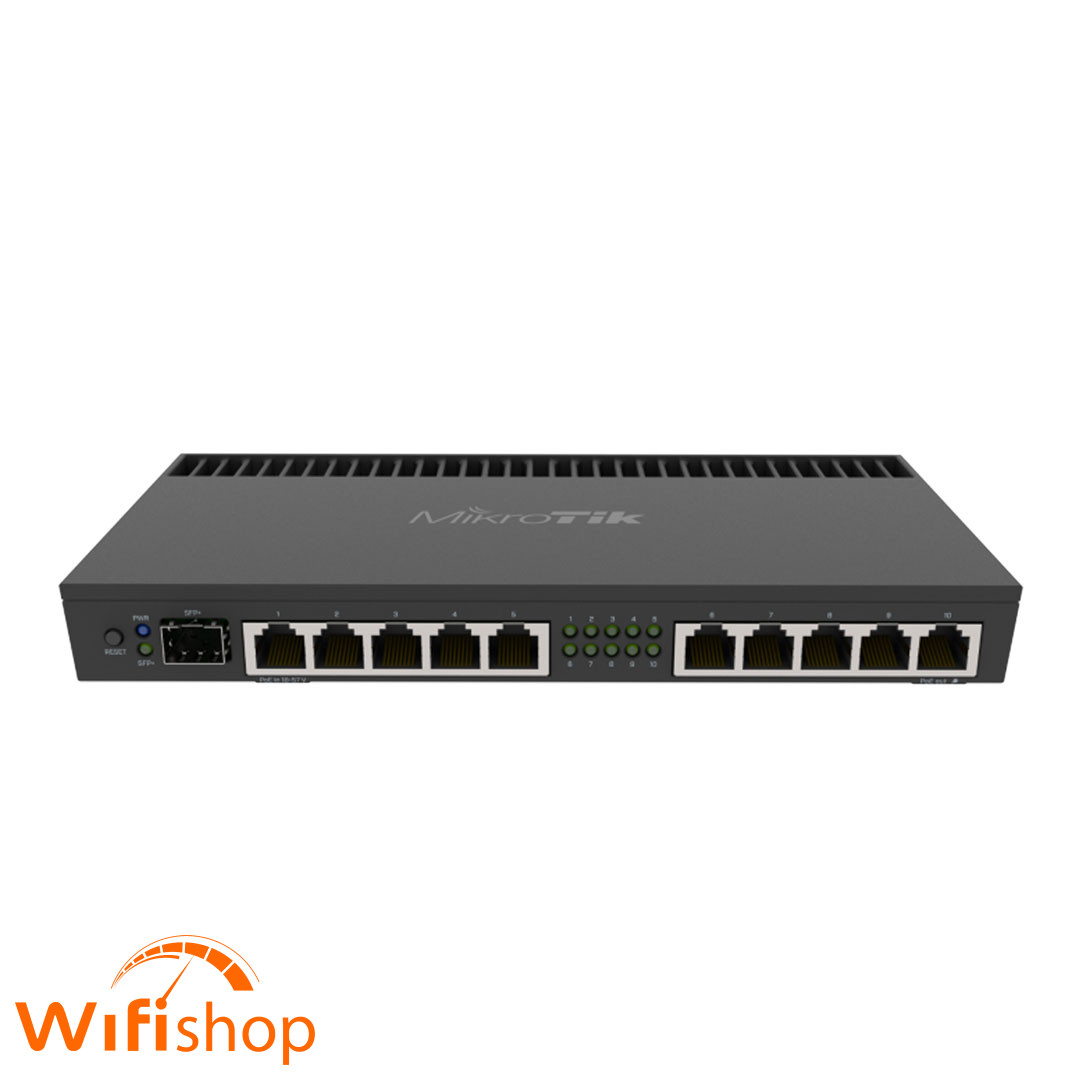 Bộ định tuyến doanh nghiệp Router Mikrotik RB4011Igs+RM, 400user