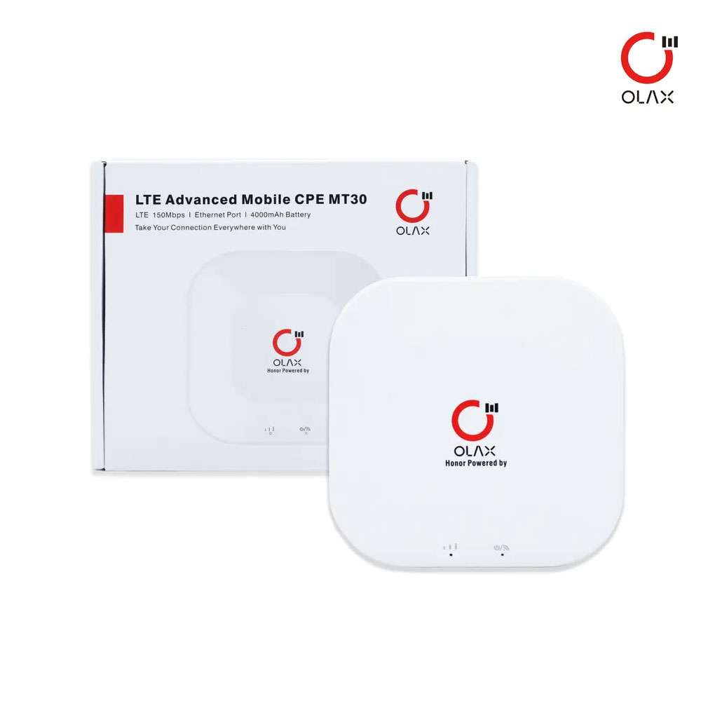 Bộ Phát Wifi 4G Olax MT30 tốc độ 150Mbps, có cổng LAN kết nối 8 máy, Pin 4000mAh sạc Type C