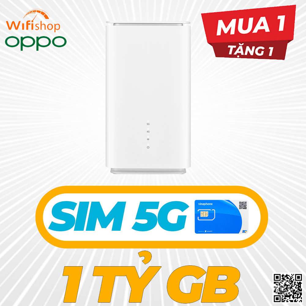 Bộ Phát WiFi 5G OPPO T1a tốc độ 4.1Gbps, kết nối 64 thiết bị