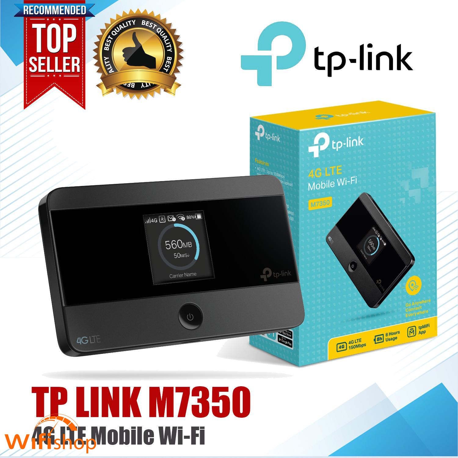 Hướng Dẫn Cài Đặt Mật Khẩu Bộ Phát Wifi 4G TPLink M7350